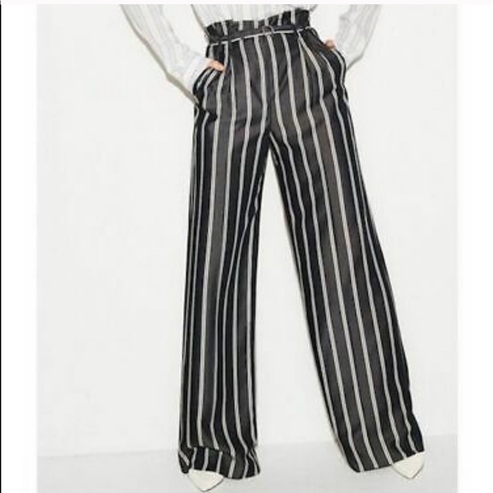 EXPRESS wide leg striped pants